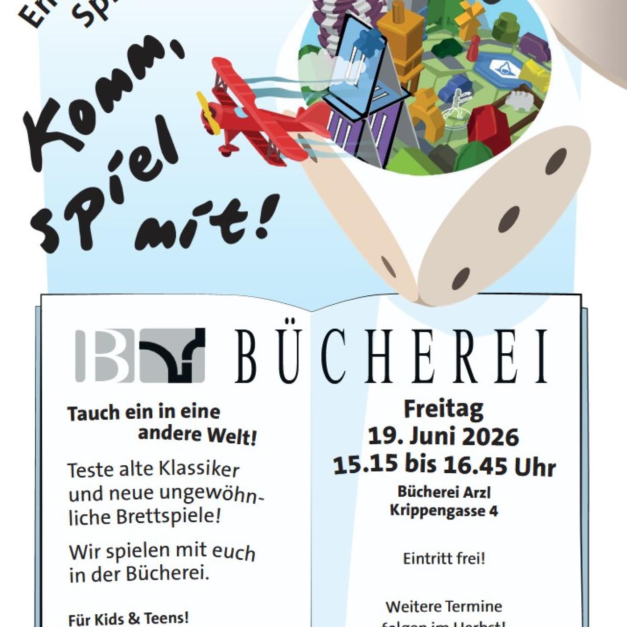 Plakat Spielenachmittag Juni 2026